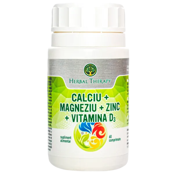 Витамины и минералы Herbal Therapy Ca+Mg+Zn+D3 60 photo 1 Витамины и минералы Herbal Therapy Ca+Mg+Zn+D3 60 photo 1