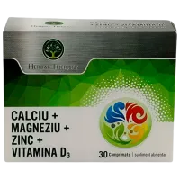 Vitamine și minerale Herbal Therapy Calciu + Magneziu + Zinc + Vitamina D3 30