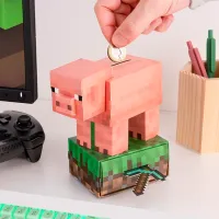Pușculiță Paladone Pig Build Your Own Money Box Kit PP14535MCF Minecraft / Multicolor Pink photo 2