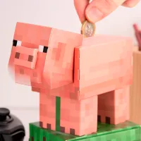 Pușculiță Paladone Pig Build Your Own Money Box Kit PP14535MCF Minecraft / Multicolor Pink photo 4