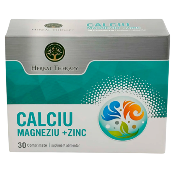 Vitamine și minerale Herbal Therapy Calciu + Magneziu + Zinc 30 photo 1 Vitamine și minerale Herbal Therapy Calciu + Magneziu + Zinc 30 photo 1