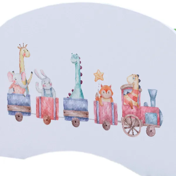 Pat pentru copii Happy Babies Happy Pastel Animals 80 x 160 cm / PVC / Green photo 4