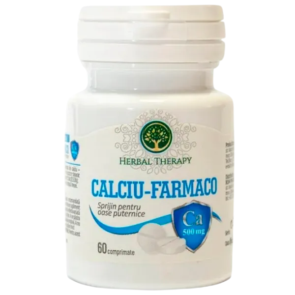Minerale Herbal Therapy Calciu-Farmaco 60 photo 1 Minerale Herbal Therapy Calciu-Farmaco 60 photo 1