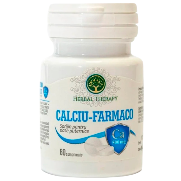 Minerale Herbal Therapy Calciu-Farmaco 60 photo 1 Minerale Herbal Therapy Calciu-Farmaco 60 photo 1