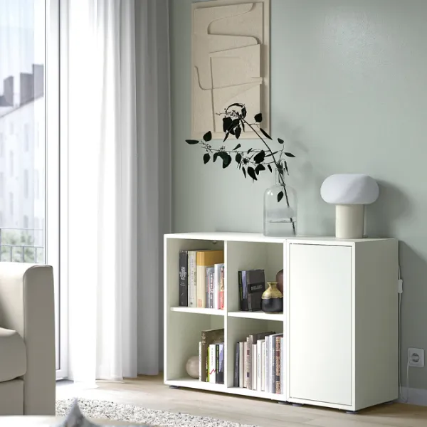 Стеллаж Ikea Eket 72 x 105 x 35см cm / ЛДСП / White photo 3