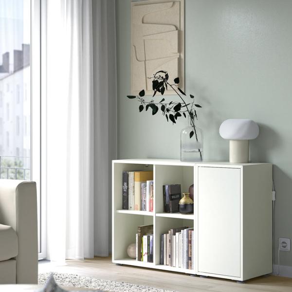 Стеллаж Ikea Eket 72 x 105 x 35см cm / ЛДСП / White photo 3