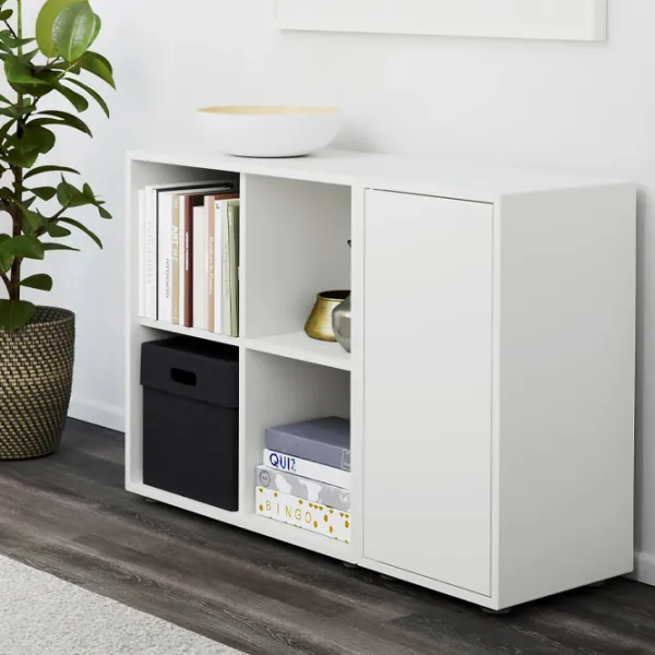 Стеллаж Ikea Eket 72 x 105 x 35см cm / ЛДСП / White photo 5