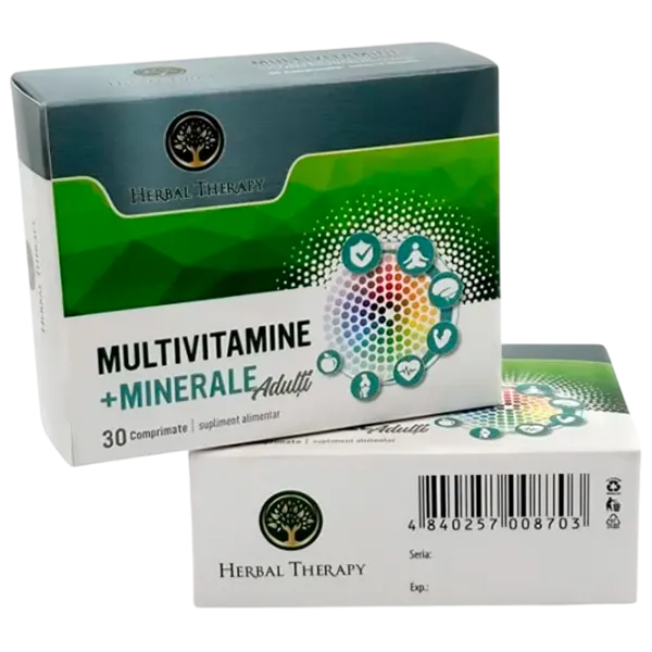 Vitamine și minerale Herbal Therapy Multivitamine + Minerale 30 photo 1 Vitamine și minerale Herbal Therapy Multivitamine + Minerale 30 photo 1
