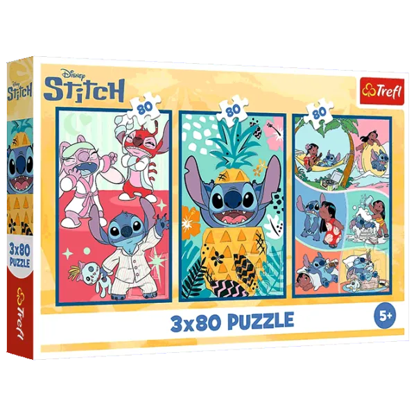 Puzzle Trefl Stitch's world 5+/ Количество деталей: 240 photo 1 Puzzle Trefl Stitch's world 5+/ Количество деталей: 240 photo 1