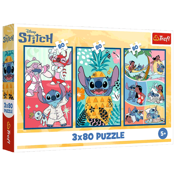 Puzzle Trefl Stitch's world 5+/ Количество деталей: 240 photo 1 Puzzle Trefl Stitch's world 5+/ Количество деталей: 240 photo 1
