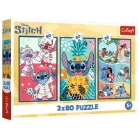 Puzzle Trefl Stitch's world 5+/ Numărul de piese: 240