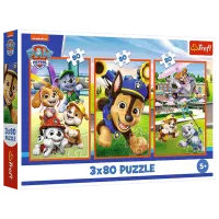 Puzzle Trefl A dog's gang 5+/ Количество деталей: 240