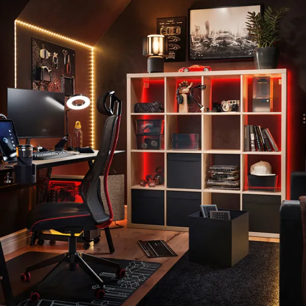 Стеллаж Ikea Kallax 147 x 147 x 39см cm / ЛДСП / Выбеленный дуб photo 3