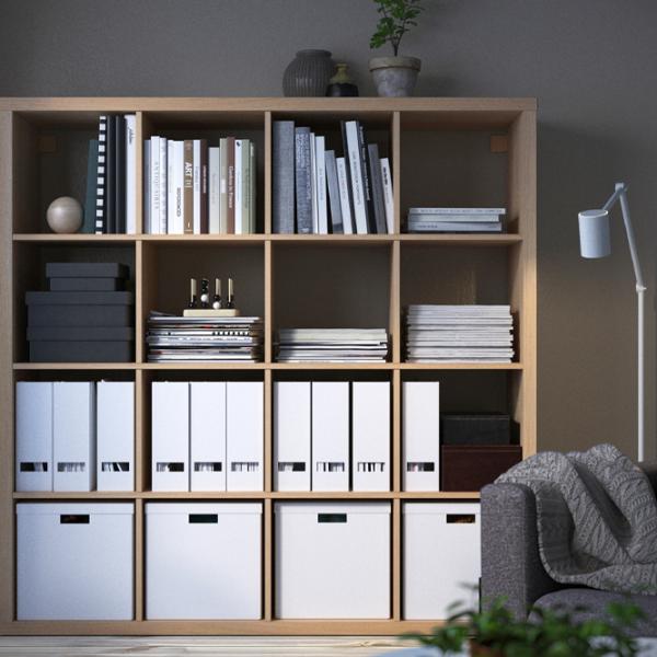 Стеллаж Ikea Kallax 147 x 147 x 39см cm / ЛДСП / Выбеленный дуб photo 4