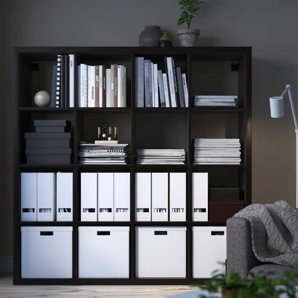 Стеллаж Ikea Kallax 147 x 147 x 39см cm / ЛДСП / Темно Коричневый photo 3
