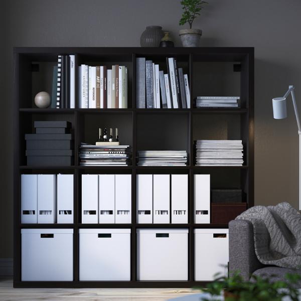 Стеллаж Ikea Kallax 147 x 147 x 39см cm / ЛДСП / Темно Коричневый photo 3