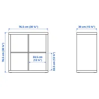 Стеллаж Ikea Kallax 77 x 77 x 39см cm / ЛДСП / White Gloss photo 2