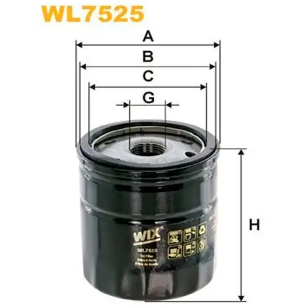 Масляный фильтр Wix Filters WL7525 WX-WL7525 photo 2