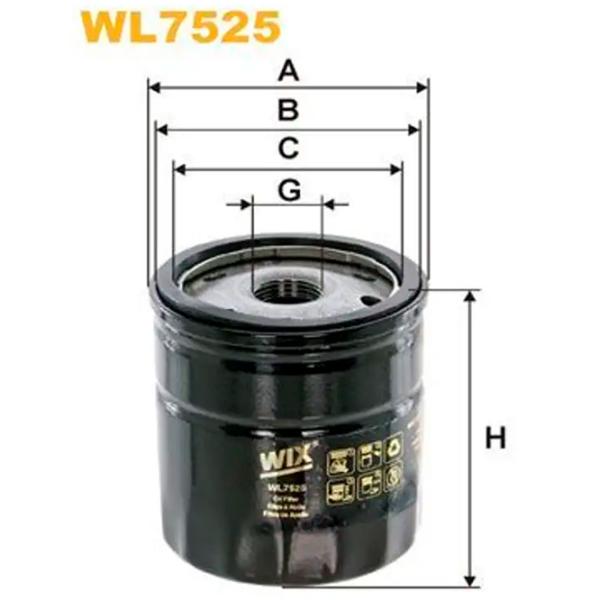 Масляный фильтр Wix Filters WL7525 WX-WL7525 photo 2