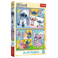 Puzzle Trefl There's no boredom with Stitch 4+/ Numărul de piese: 140