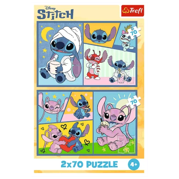 Puzzle Trefl There's no boredom with Stitch 4+/ Количество деталей: 140 photo 2