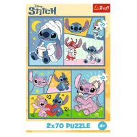 Puzzle Trefl There's no boredom with Stitch 4+/ Numărul de piese: 140 photo 2