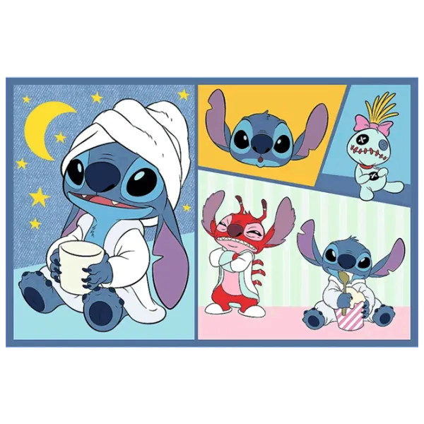 Puzzle Trefl There's no boredom with Stitch 4+/ Количество деталей: 140 photo 3
