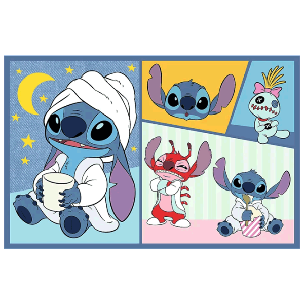 Puzzle Trefl There's no boredom with Stitch 4+/ Количество деталей: 140 photo 3