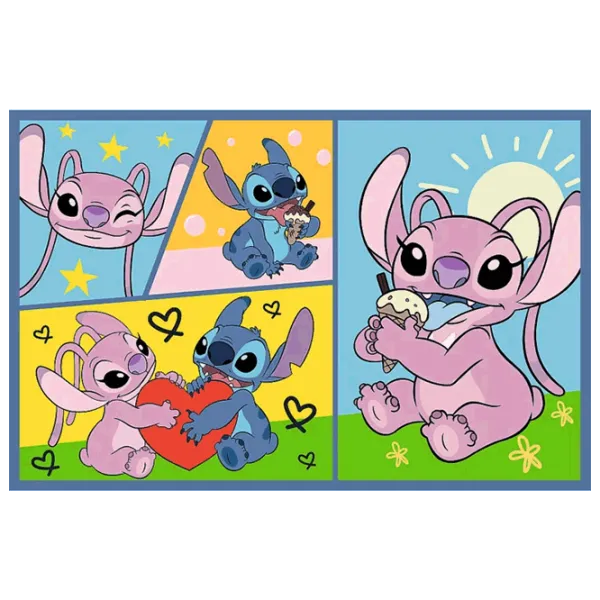 Puzzle Trefl There's no boredom with Stitch 4+/ Количество деталей: 140 photo 4