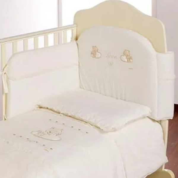 Barieră pentru pătuț Italbaby "Love" Cream / Bumbac photo 1 Barieră pentru pătuț Italbaby "Love" Cream / Bumbac photo 1