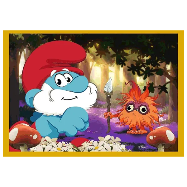 Puzzle Trefl Life in the Smurf Village 4+/ Numărul de piese: 207 photo 1