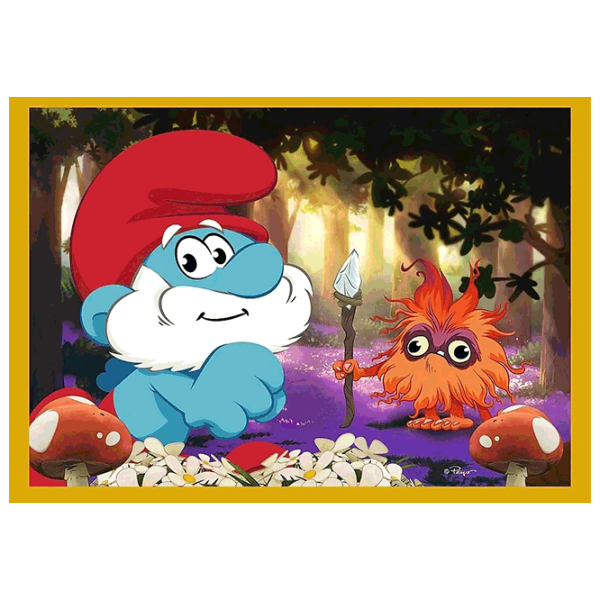 Puzzle Trefl Life in the Smurf Village 4+/ Numărul de piese: 207 photo 1