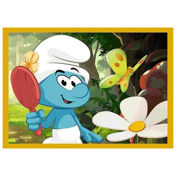Puzzle Trefl Life in the Smurf Village 4+/ Numărul de piese: 207 photo 2