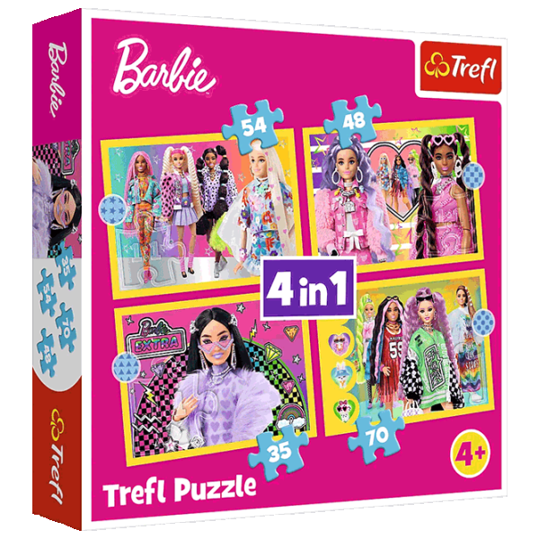 Puzzle Trefl Happy world of Barbie 4+/ Количество деталей: 207 photo 1