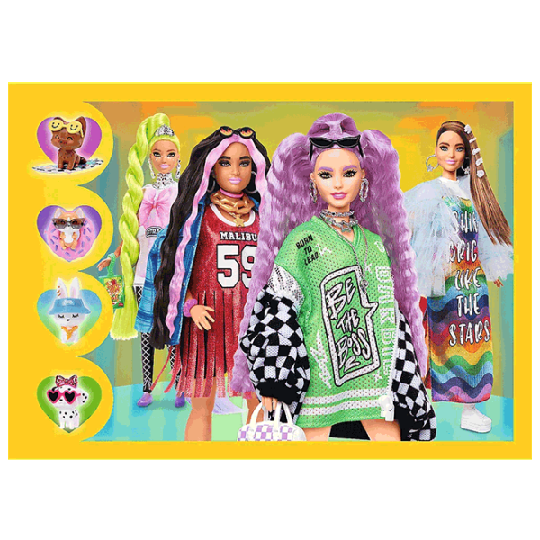 Puzzle Trefl Happy world of Barbie 4+/ Количество деталей: 207 photo 2