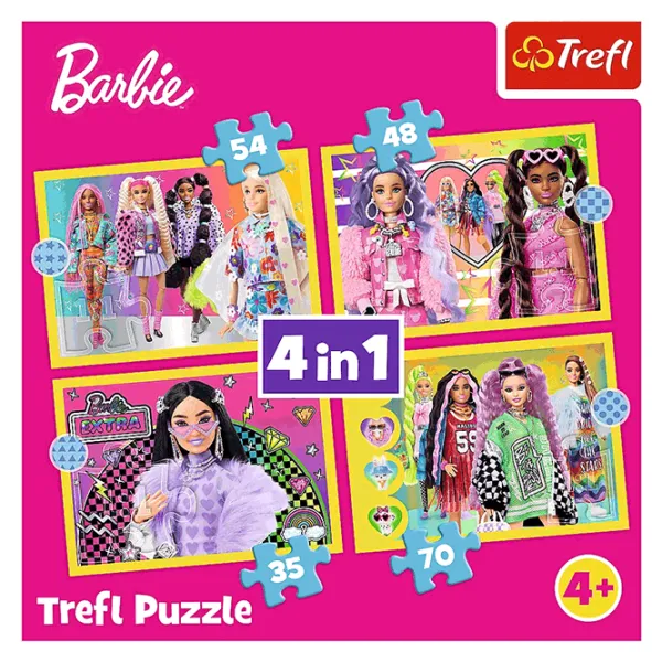 Puzzle Trefl Happy world of Barbie 4+/ Количество деталей: 207 photo 10
