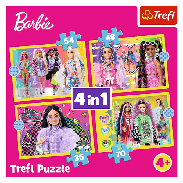 Puzzle Trefl Happy world of Barbie 4+/ Количество деталей: 207 photo 11