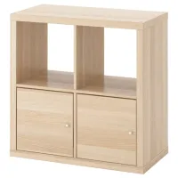 Стеллаж Ikea Kallax 77 x 77 x 39см cm / ЛДСП / Выбеленный дуб