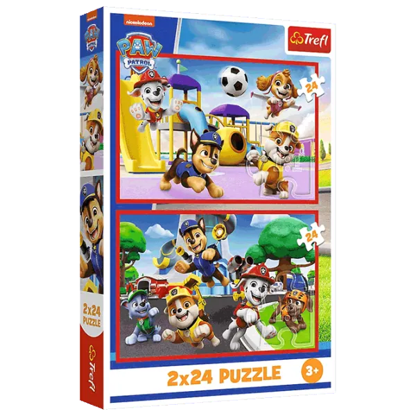 Puzzle Trefl Doggy day of fun 5+/ Количество деталей: 48 photo 1 Puzzle Trefl Doggy day of fun 5+/ Количество деталей: 48 photo 1