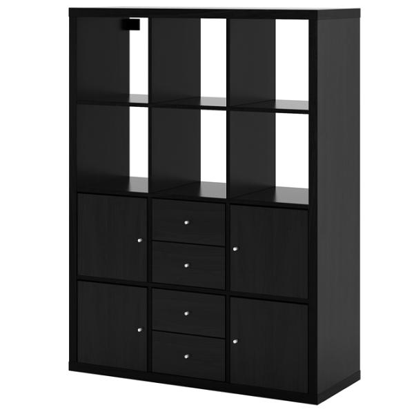 Стеллаж Ikea Kallax 147 x 112 x 39см cm / ЛДСП / Темно Коричневый photo 1