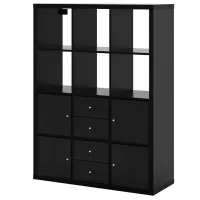 Стеллаж Ikea Kallax 147 x 112 x 39см cm / ЛДСП / Темно Коричневый