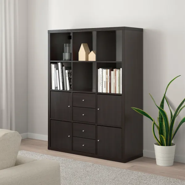 Стеллаж Ikea Kallax 147 x 112 x 39см cm / ЛДСП / Темно Коричневый photo 2