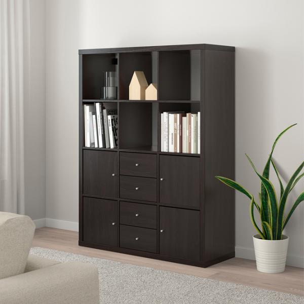 Стеллаж Ikea Kallax 147 x 112 x 39см cm / ЛДСП / Темно Коричневый photo 2