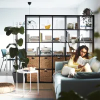 Стеллаж Ikea Kallax 182 x 182 x 39см cm / ЛДСП / Темно Коричневый photo 5