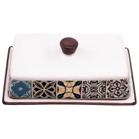 Маслёнка Maestro MR-20005-45 Белый / Керамика