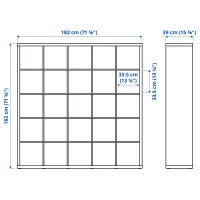 Стеллаж Ikea Kallax 182 x 182 x 39см cm / ЛДСП / Выбеленный дуб photo 2