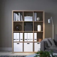 Стеллаж Ikea Kallax 147 x 112 x 39см cm / ЛДСП / Выбеленный дуб photo 3