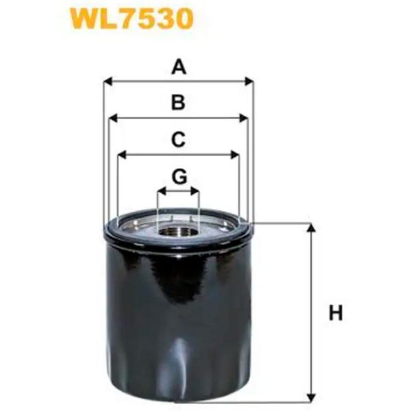 Filtru de ulei Wix Filters WL7530 WX-WL7530 photo 2 Filtru de ulei Wix Filters WL7530 WX-WL7530 photo 2
