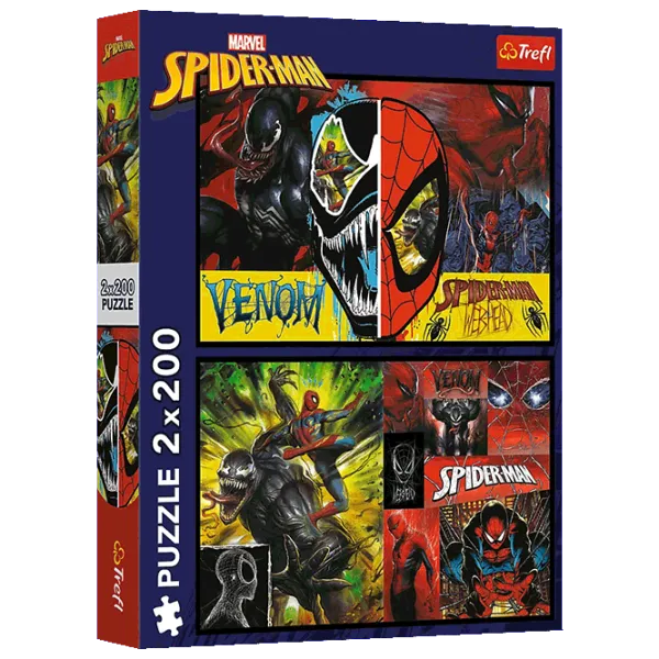 Puzzle Trefl Spider-Man day and night 7+/ Количество деталей: 400 photo 1