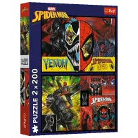 Puzzle Trefl Spider-Man day and night 7+/ Numărul de piese: 400